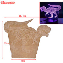 Load image into Gallery viewer, 1PCS Fashion New 3D Illusion Lamp RGB LED Night Light Acrylic Panel For Kids
