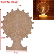 Load image into Gallery viewer, 1PCS Fashion New 3D Illusion Lamp RGB LED Night Light Acrylic Panel For Kids
