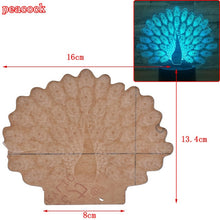 Load image into Gallery viewer, 1PCS Fashion New 3D Illusion Lamp RGB LED Night Light Acrylic Panel For Kids
