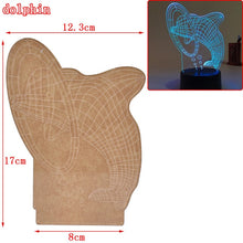 Load image into Gallery viewer, 1PCS Fashion New 3D Illusion Lamp RGB LED Night Light Acrylic Panel For Kids
