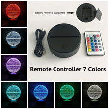 Load image into Gallery viewer, Hot Sale Movie Star Wars 3D USB LED Lamp Astro Cartoon Death Star Colorful Ball Bulb
